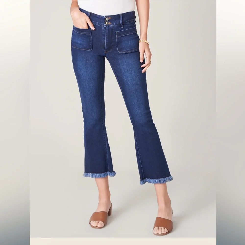 Spartina 449 Juliette High Rise Jean Ocean Palm Wash - Picture 1 of 10